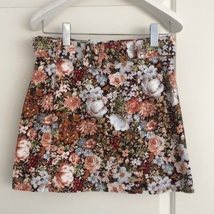 Zara Velvet Mini Skirt